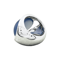 Bague Entourage VAN CLEEF & ARPELS en or blanc, calcédoine et diamants - Castafiore