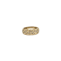 Bague épi en or jaune et diamants - Castafiore