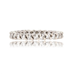 Bague FINE Alliance tour complet en or blanc et diamants - Castafiore