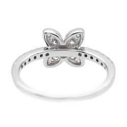 Bague Fleur Or blanc Diamant - Castafiore