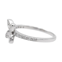 Bague Fleur Or blanc Diamant - Castafiore