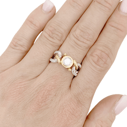 Bague FRED, deux tons d'or et diamant. - Castafiore