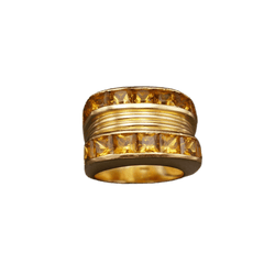 Bague FRED en or jaune et citrines - Castafiore