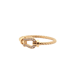 Bague FRED "Force 10" en or jaune et diamants - Castafiore