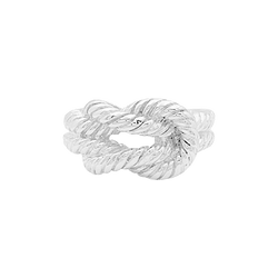 Bague HERMÈS, "Audierne" en argent - Castafiore