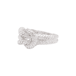Bague HERMÈS, "Audierne" en argent - Castafiore