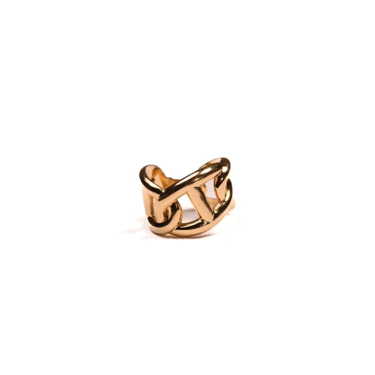 Bague Hermès Chaîne d'Ancre Enchaînée en or jaune - Castafiore