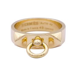 Bague HERMÈS, "Collier de chien", or jaune. - Castafiore