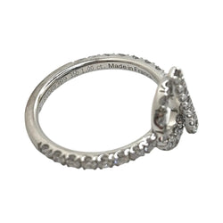 Bague HERMÈS "Finesse" en or blanc et diamants - Castafiore
