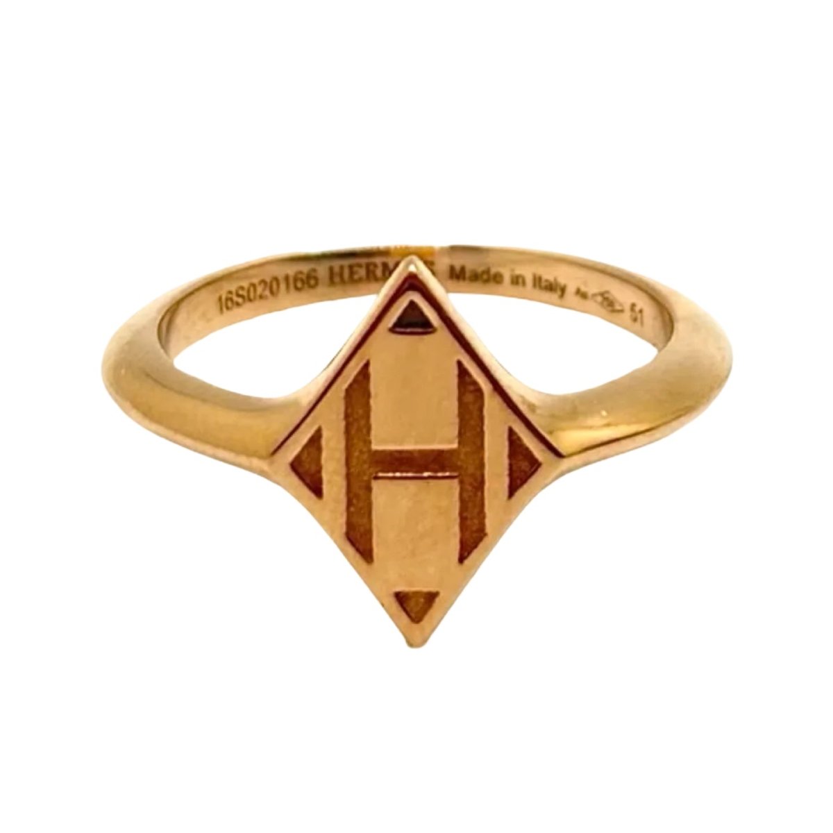 Bague HERMES "Gambade" or rose - Castafiore