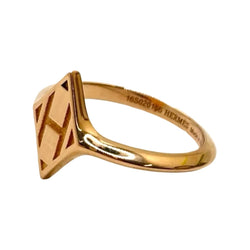 Bague HERMES "Gambade" or rose - Castafiore