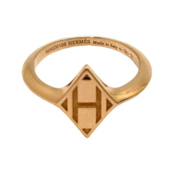 Bague HERMES "Gambade" or rose - Castafiore
