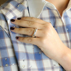 Bague HERMES Vertige en argent - Castafiore