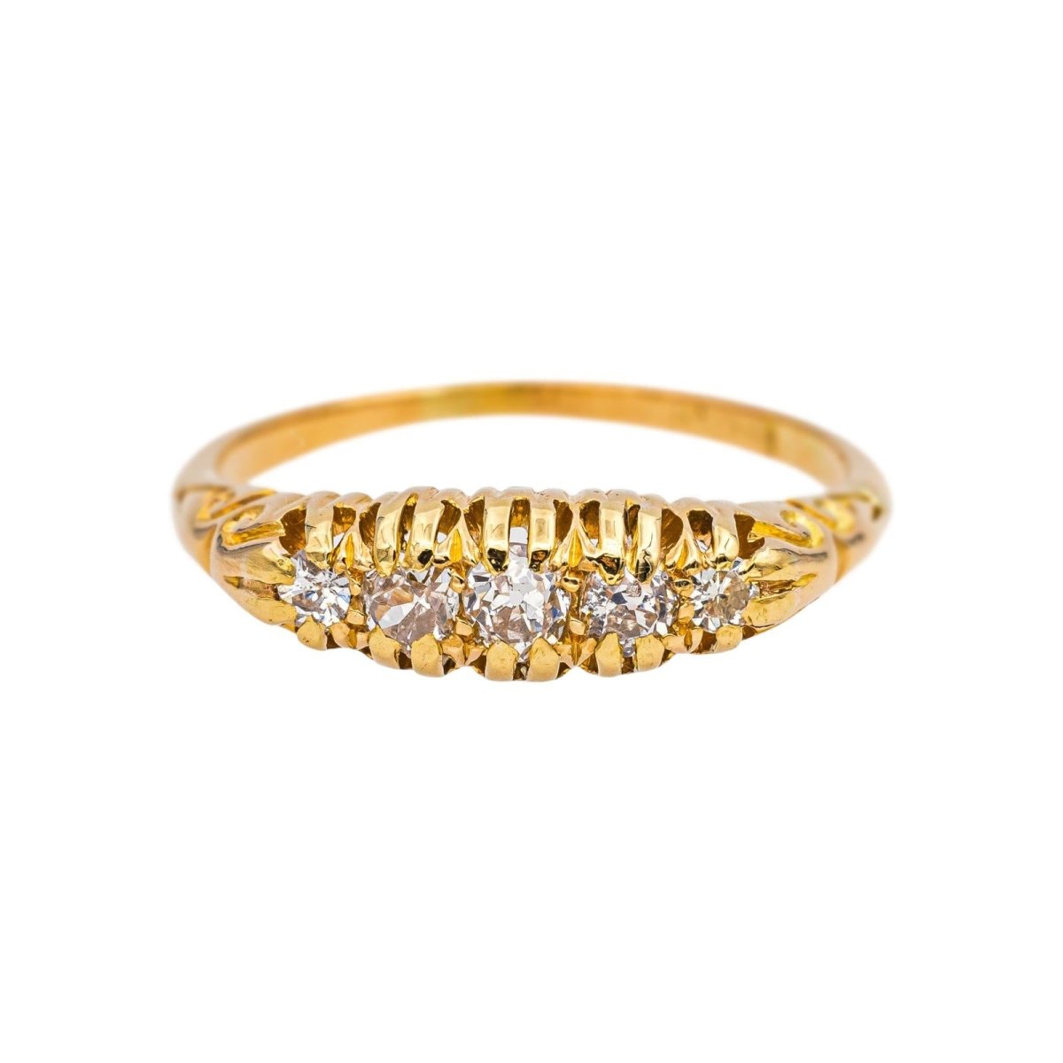 Bague Jaretière Or jaune Diamant - Castafiore