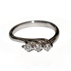 Bague Jarretière En Or Blanc - Castafiore