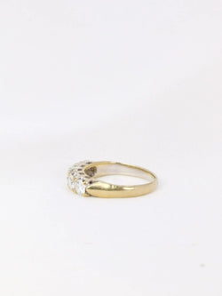 Bague jarretière en or blanc et diamants 0,75 ct - Castafiore