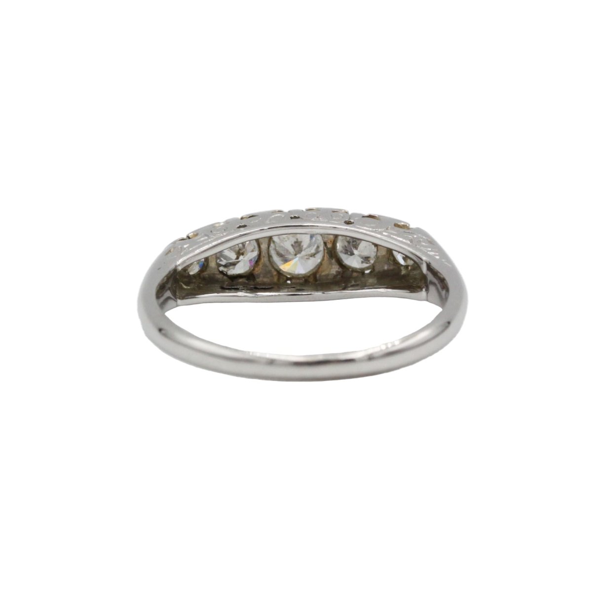 Bague Jarretière en or jaune et diamants - Castafiore