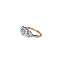 Bague Jarretière en or rose, argent et diamants - Castafiore