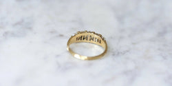 Bague jarretière perles et diamants - Castafiore