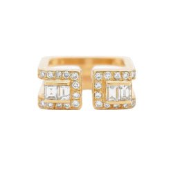Bague JEAN VENDÔME en or jaune et diamants - Castafiore