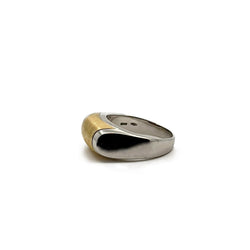 Bague Jonc BULGARI "Tronchetto" en or jaune et or blanc - Castafiore
