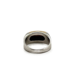 Bague Jonc BULGARI "Tronchetto" en or jaune et or blanc - Castafiore
