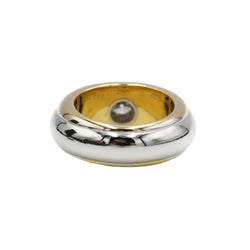 Bague Jonc CARTIER en or blanc, or jaune, or rose et diamant - Castafiore