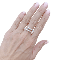 Bague Jonc CARTIER "Juste un clou" en or blanc - Castafiore