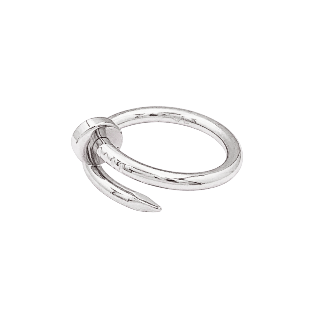 Bague Jonc CARTIER "Juste un clou" en or blanc - Castafiore