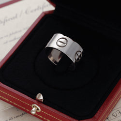 Bague Jonc CARTIER "Love" en or blanc - Castafiore
