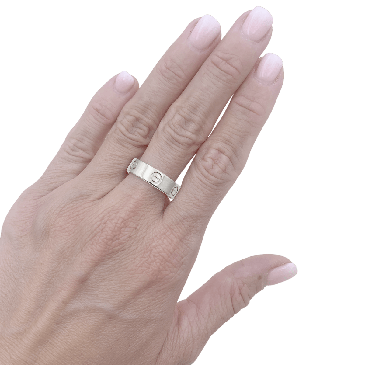Bague Jonc CARTIER "Love" en or blanc - Castafiore