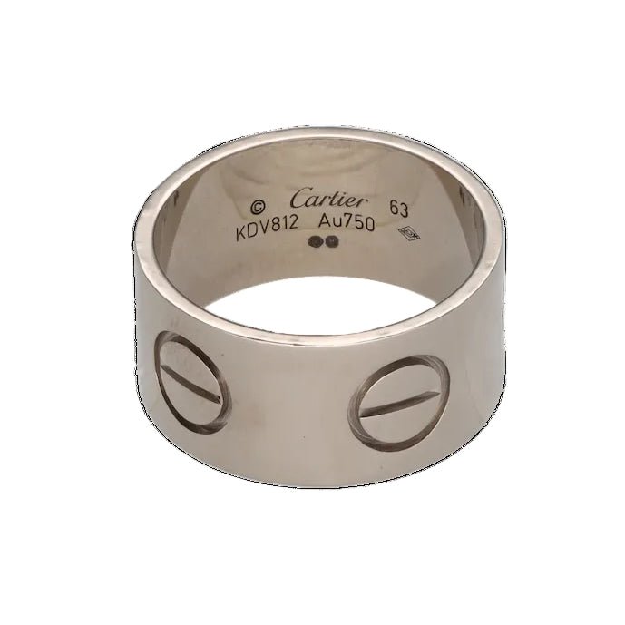 Bague Jonc CARTIER "Love" en or blanc - Castafiore