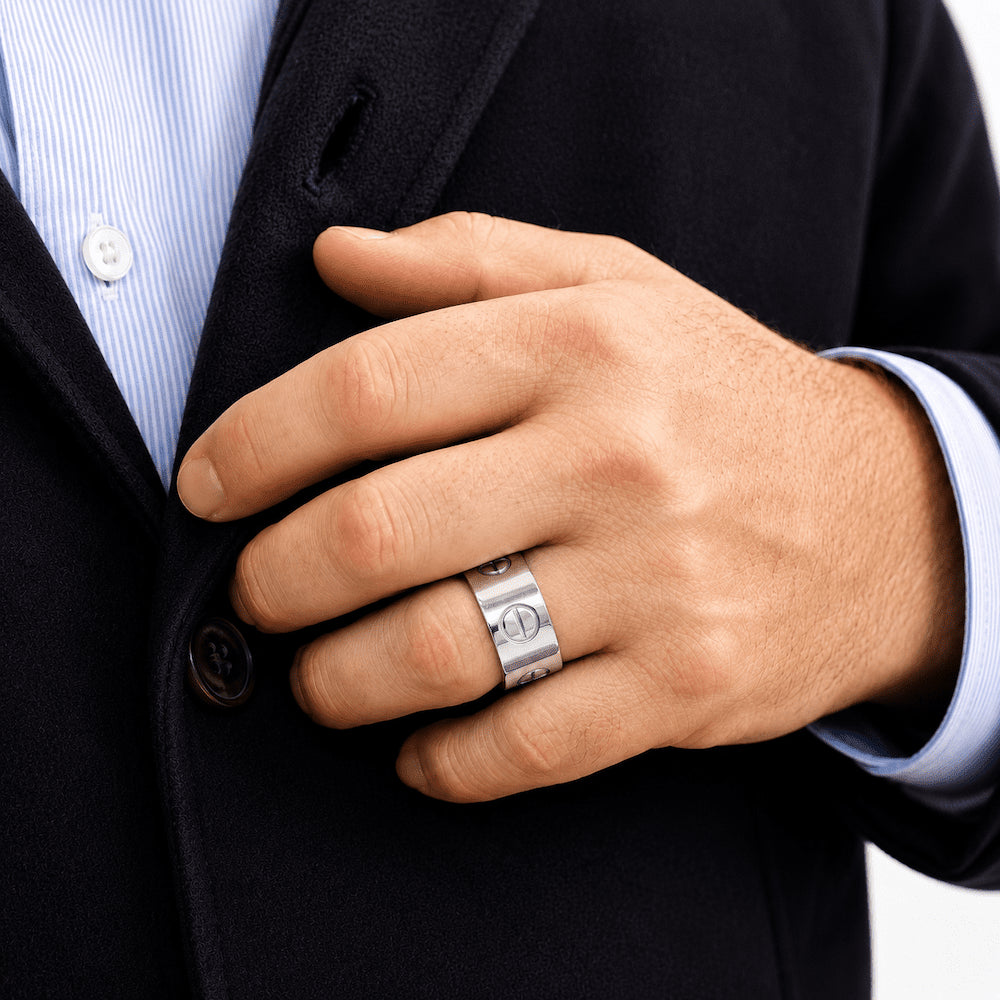 Bague Jonc CARTIER "Love" en or blanc - Castafiore
