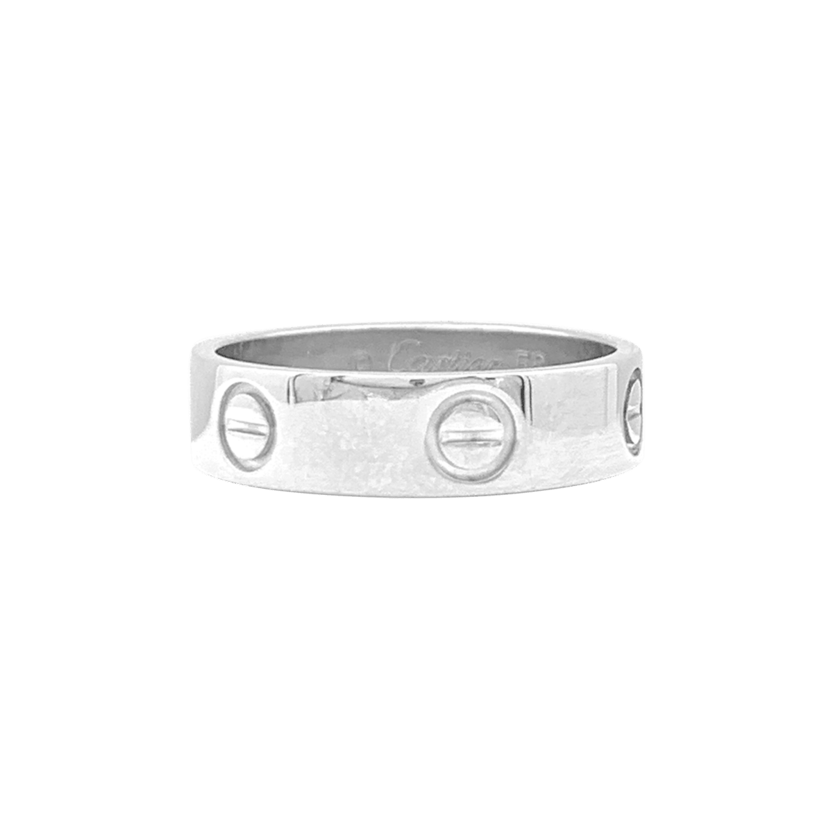 Bague Jonc CARTIER "Love" en or blanc - Castafiore
