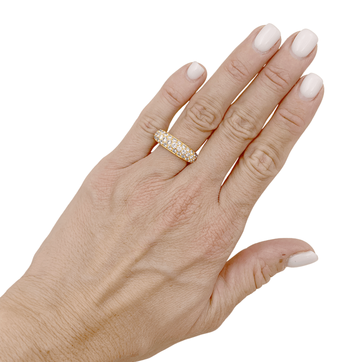 Bague Jonc CARTIER "Mimi" en or jaune et diamants - Castafiore