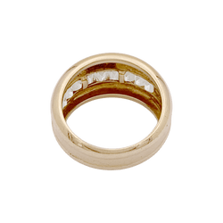 Bague Jonc CARTIER "Odin" en or jaune et diamants - Castafiore