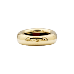 Bague Jonc CHAUMET "Anneau" en or jaune et rubis - Castafiore