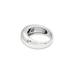 Bague Jonc CHOPARD "Love" en or blanc et diamants - Castafiore