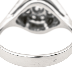 Bague Jonc en or blanc et diamants - Castafiore