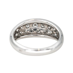 Bague Jonc en or blanc et diamants - Castafiore