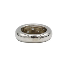 Bague Jonc en or blanc et diamants - Castafiore