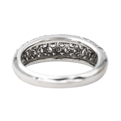 Bague Jonc en or blanc et diamants - Castafiore