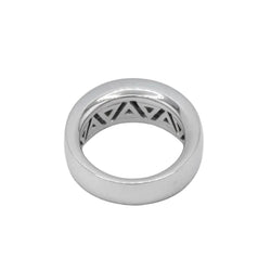 Bague jonc en or blanc et diamants - Castafiore