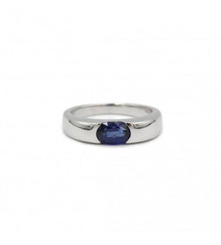 Bague Jonc en or blanc et diamants - Castafiore