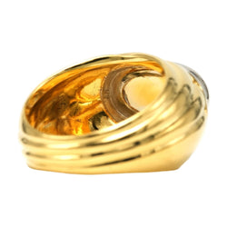Bague Jonc en or blanc, or jaune et citrine - Castafiore