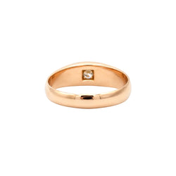 Bague Jonc en or blanc, or rose et diamant - Castafiore