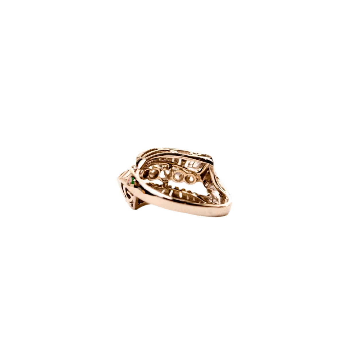 Bague Jonc en or blanc, platine et diamants - Castafiore