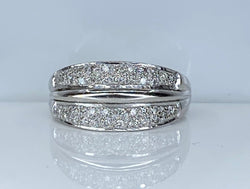Bague jonc en or et diamants - Castafiore