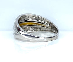Bague jonc en or et diamants - Castafiore