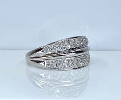 Bague jonc en or et diamants - Castafiore
